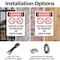 Signmission Oxygen In Use No Smoking Danger Sign, Plastic, 10in W x 14in L, 2PK OS-2PACK-DS-P-1014-V-1514 - alternate 6